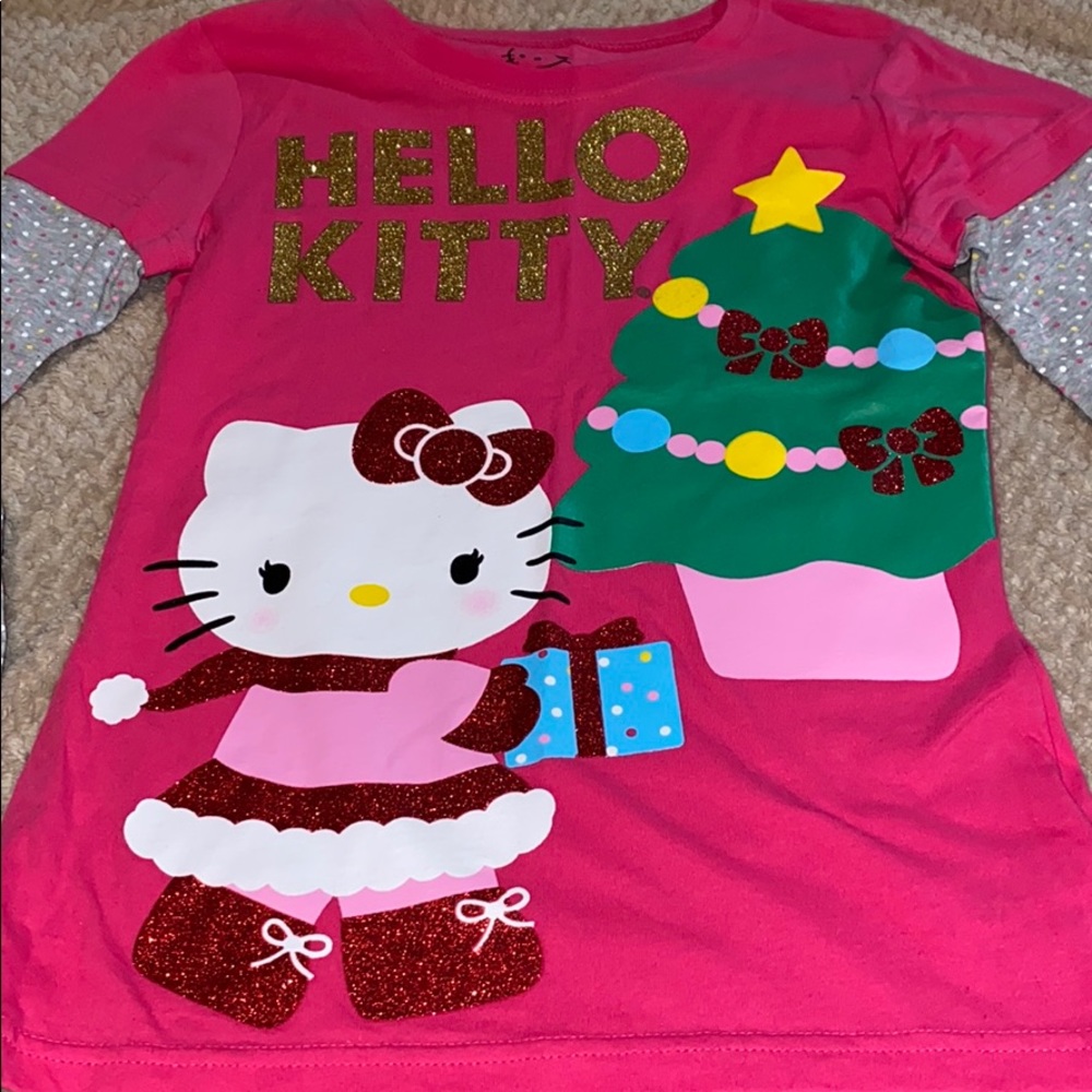 HELLO KITTY CHRISTMAS SHIRT - Picture 2 of 3